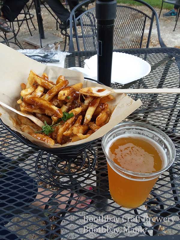 Boothbay Craft Brewery, Taphouse & RV Resort - Beer Garden -Tavern Seasoned Fries -